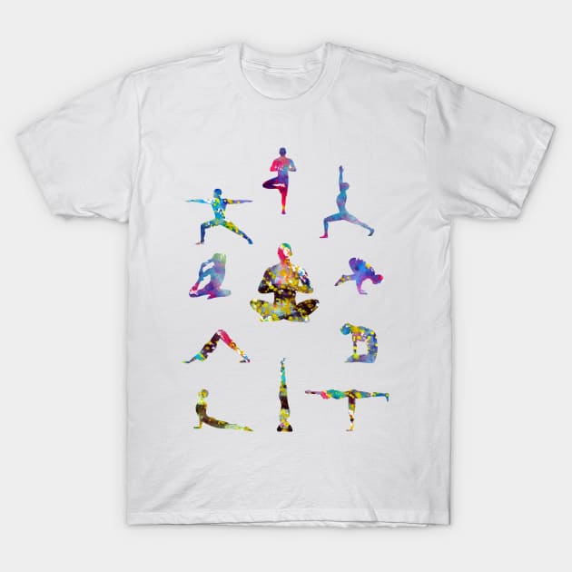 Yoga for men T-Shirt by erzebeth